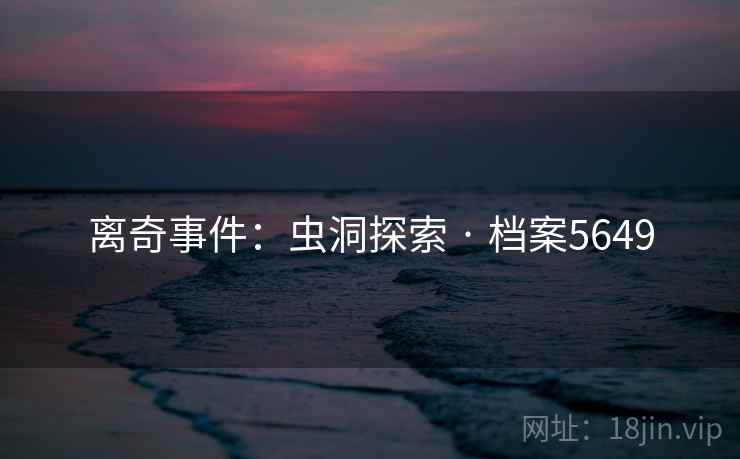 离奇事件：虫洞探索 · 档案5649