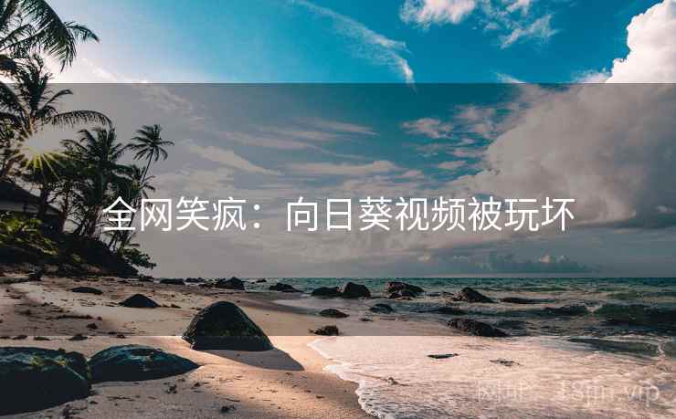 全网笑疯：向日葵视频被玩坏